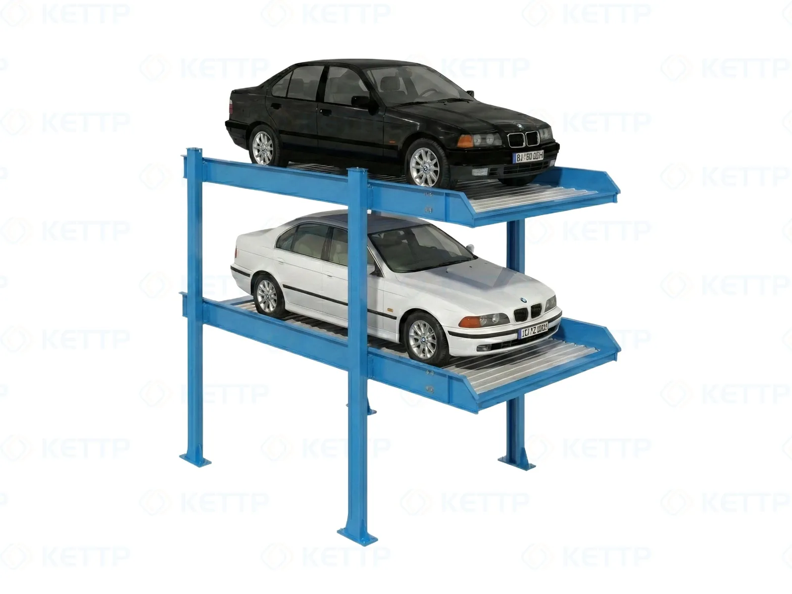 2-Level 2-Post Hydraulic Pit Parking Lift